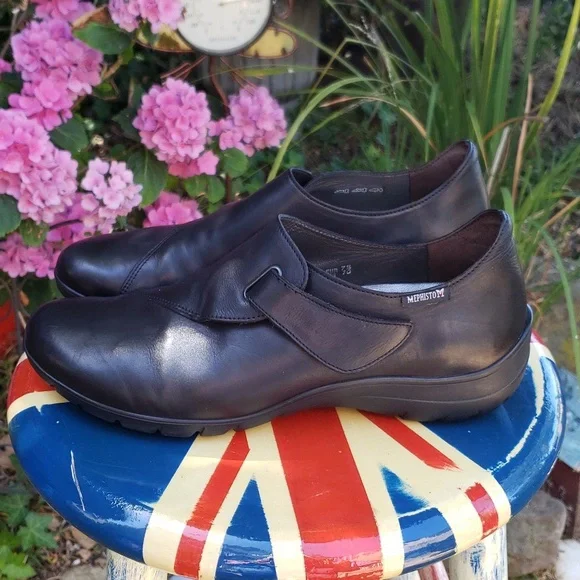 Mephisto Black Luce Flats Size 10 - Picture 6 of 16